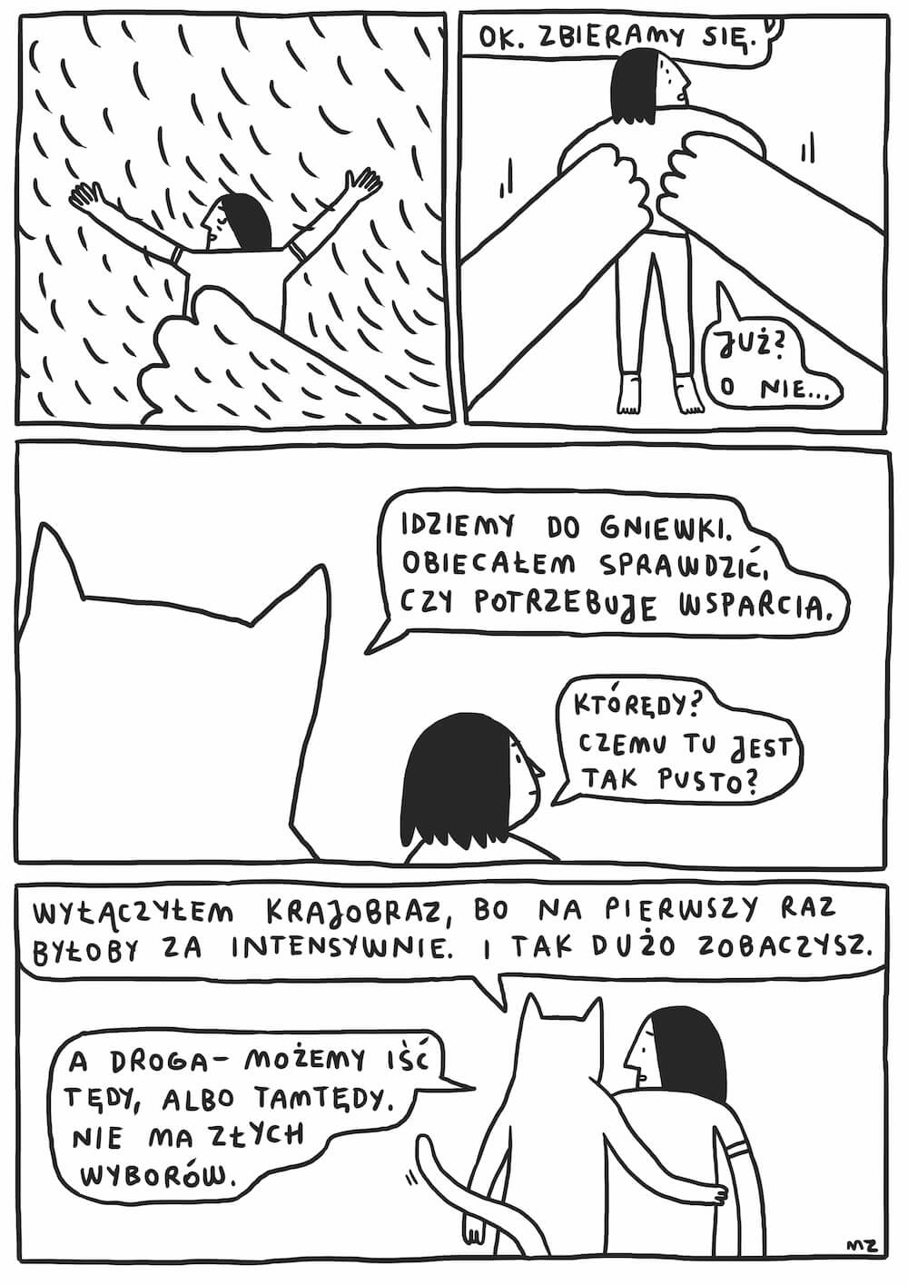 Komiks Marty Zabłockiej o miłości. Plansza 6.