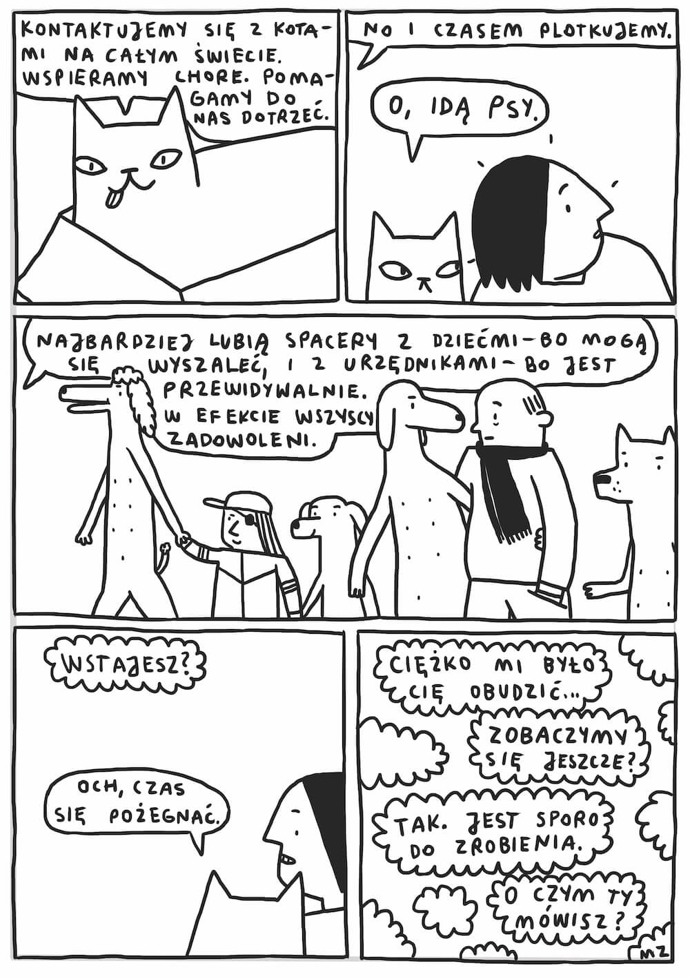 Komiks Marty Zabłockiej o miłości. Plansza 9.