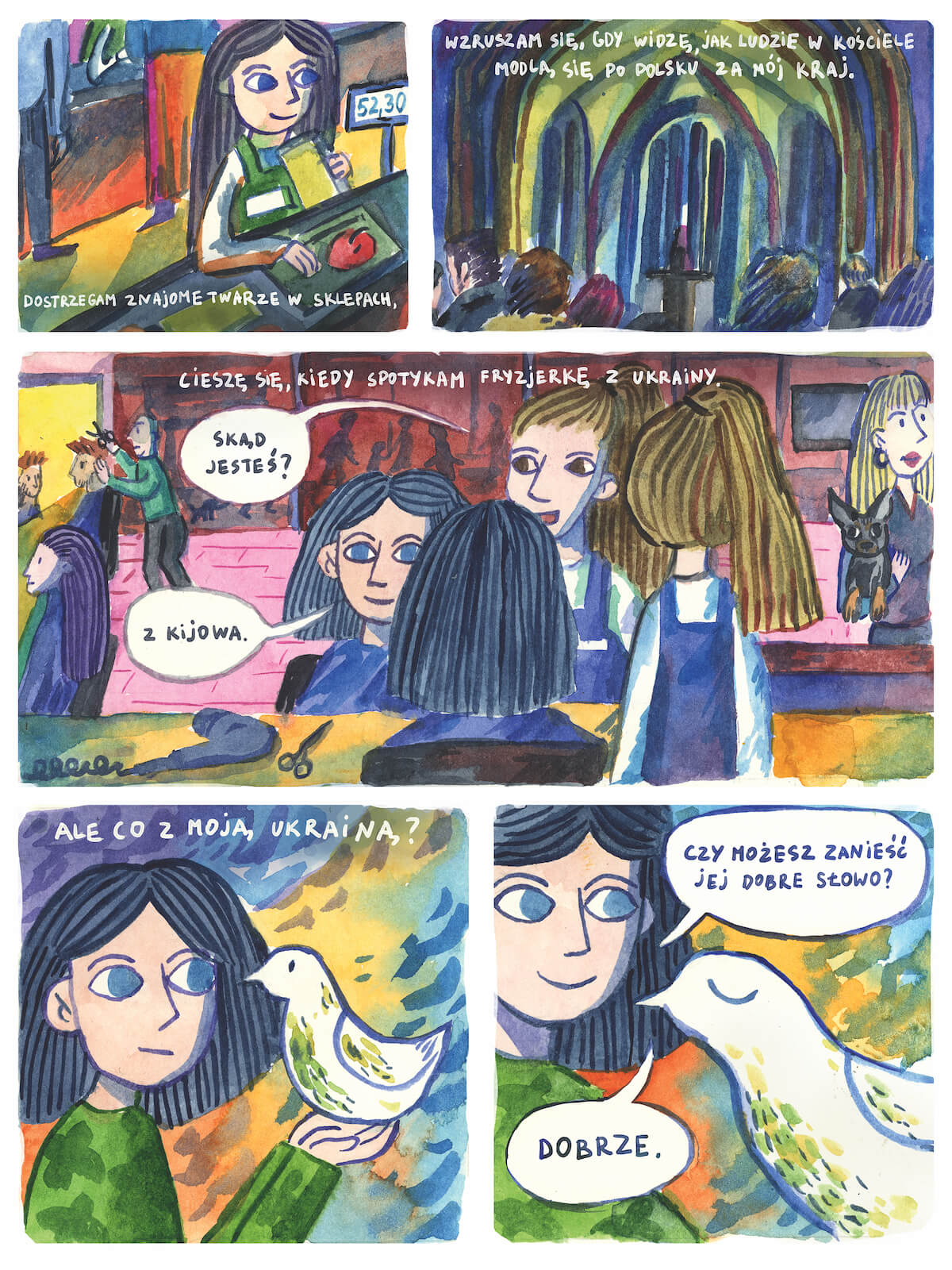 Komiks Eliny Pyrohovej. Strona 5.