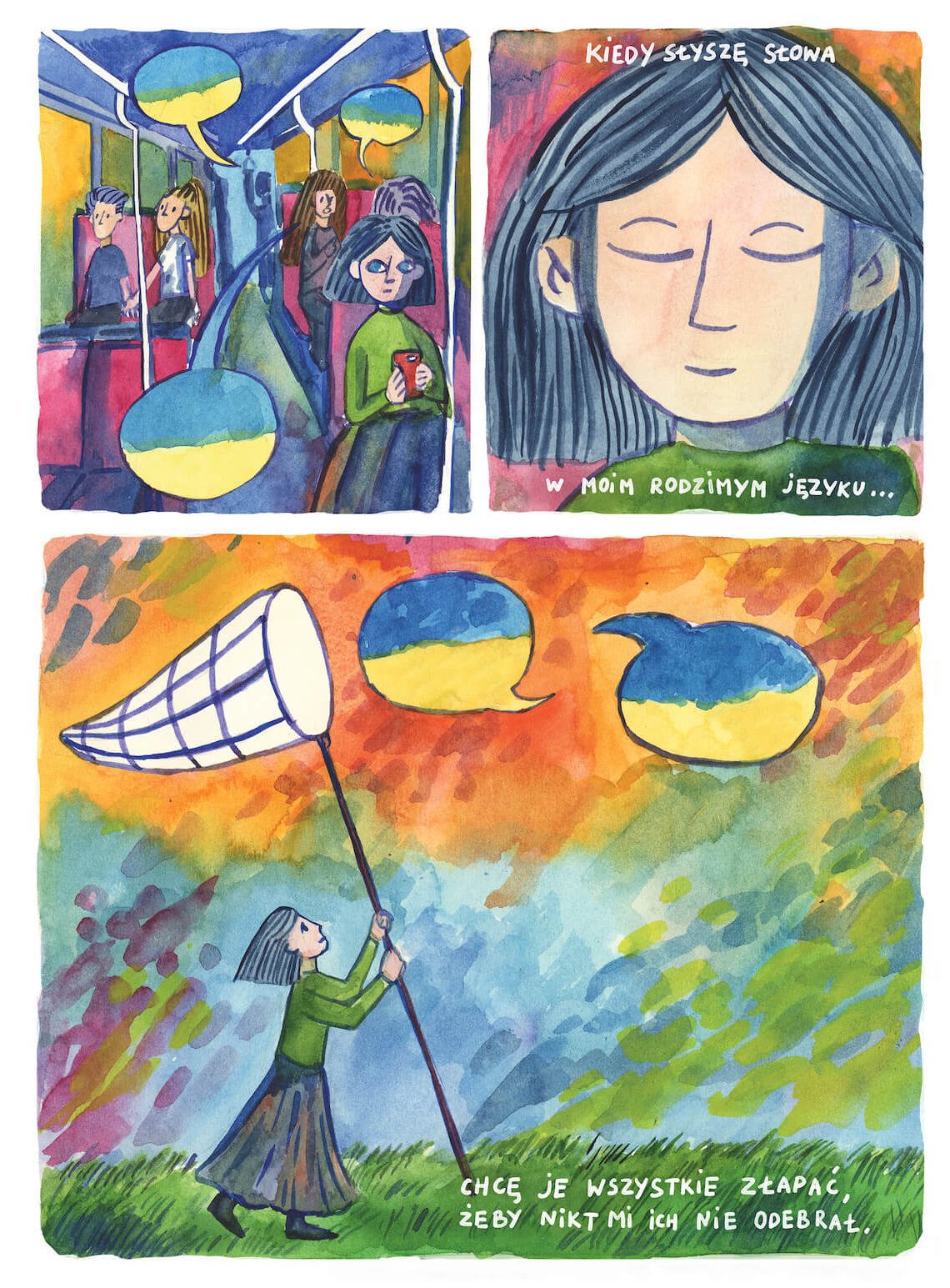 Komiks Eliny Pyrohovej. Strona 3.