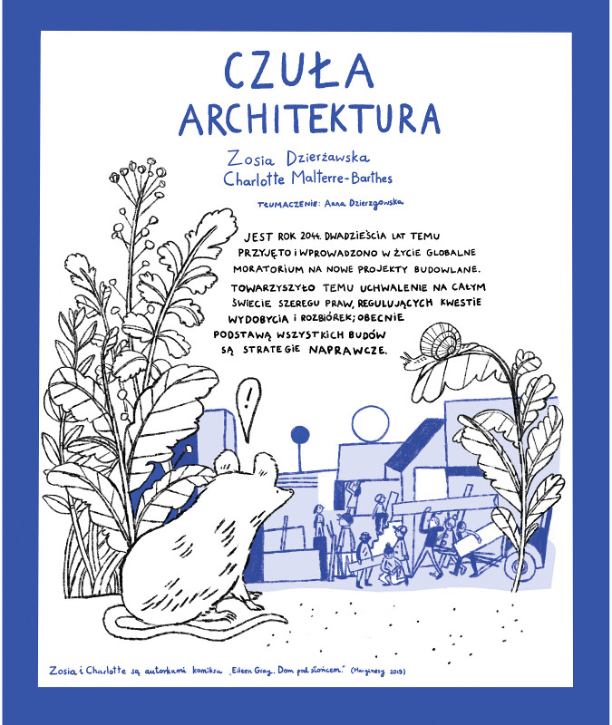 „Czuła architektura” autorstwa Zosi Dzierżawskiej z tekstem Charlotte Malterre-Barthes